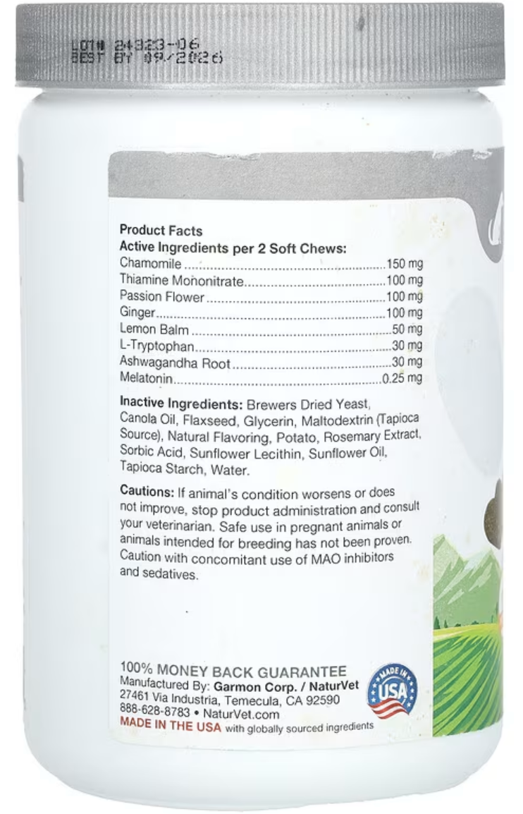 Calmante Avanzado para Perros Mayores, 120 Masticables Suaves