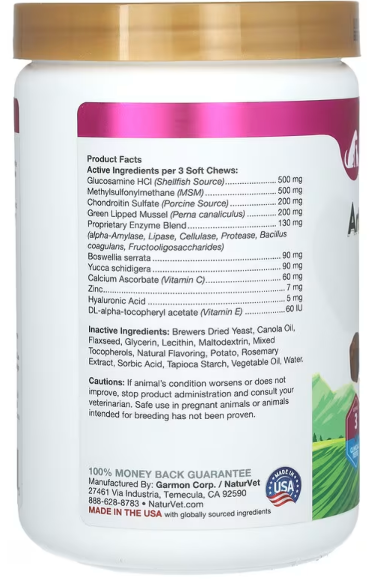 ArthriSoothe-GOLD®, Cuidado Avanzado de Articulaciones, Nivel 3, 180 Masticables Suaves