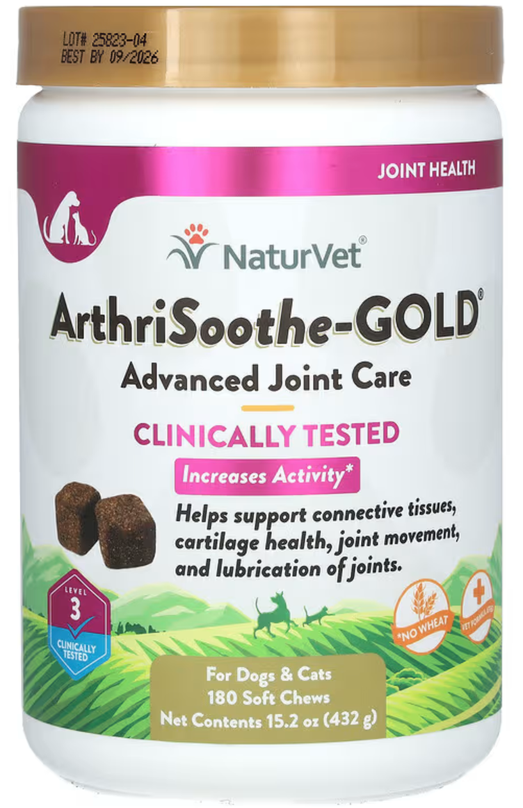 ArthriSoothe-GOLD®, Cuidado Avanzado de Articulaciones, Nivel 3, 180 Masticables Suaves