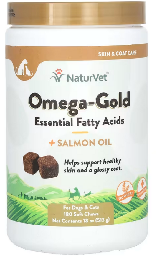 Omega-Gold con aceite de pescado, 180 Masticables Suaves