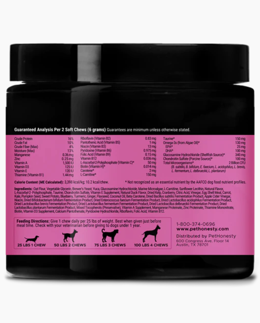 Multivitamínico para Perros Mayores, 90 Masticables Suaves